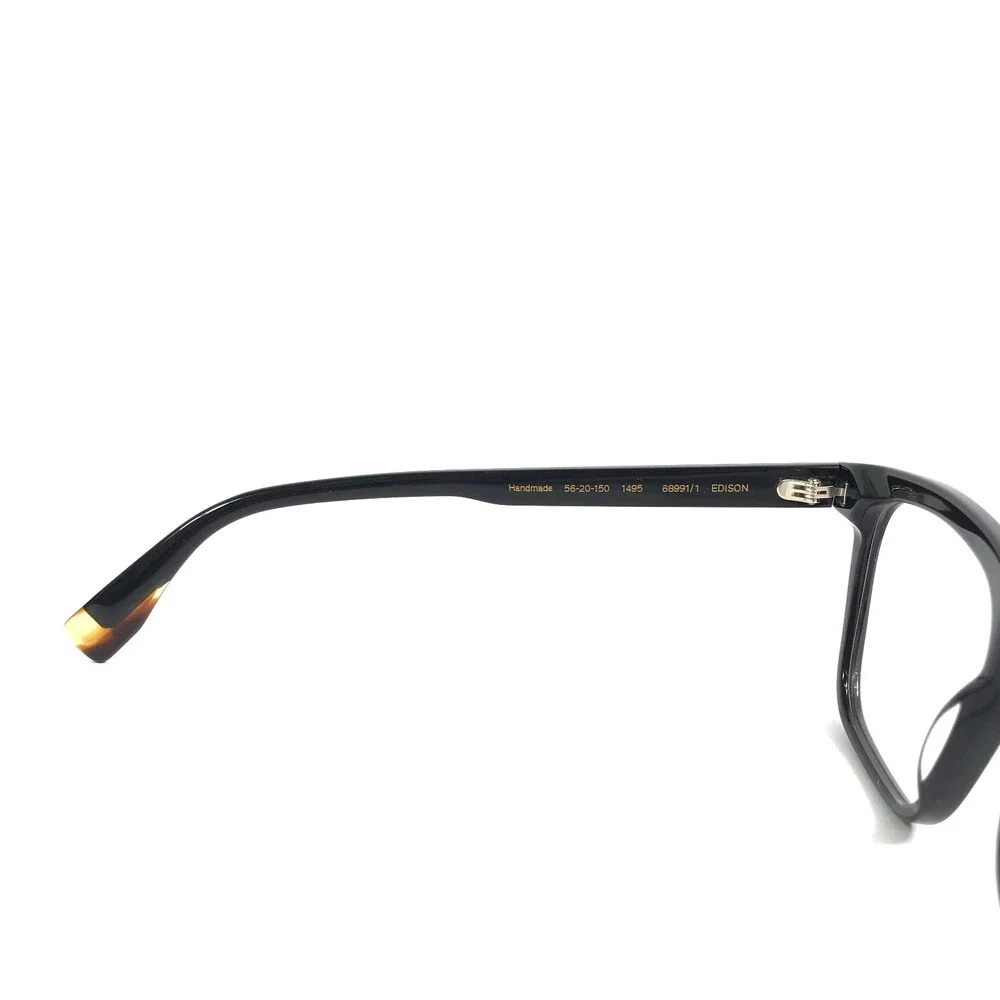 Gigi Studios Eyeglasses Frames EDISON 68991/1 Black Square Full Rim 56-20-150